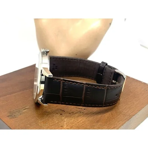 Tissot Men's Watch T1294101601300 Swiss Quartz White Dial Brown Leather 42mm - Picture 9 of 14